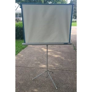 Radiant Film Projector Screen Portable 30" x 40" Silver Movie Watching